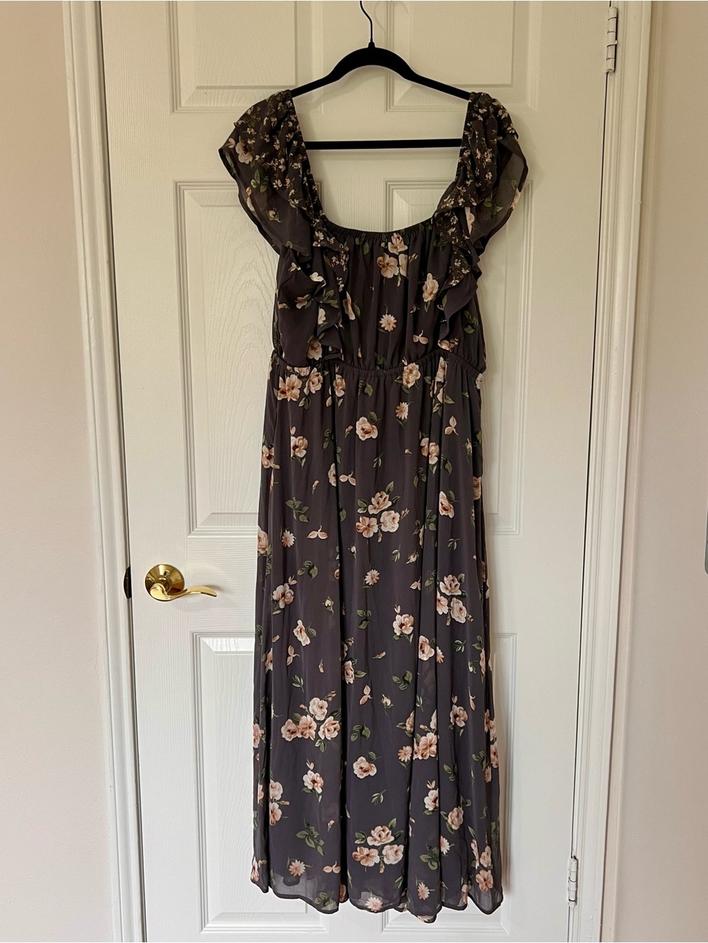 Floral Ruffle Maxi Dress - Picture 4 of 5